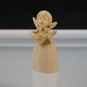 Vintage Musical Angel A Santini Classic Figure Made In Italy Sculpted Marble